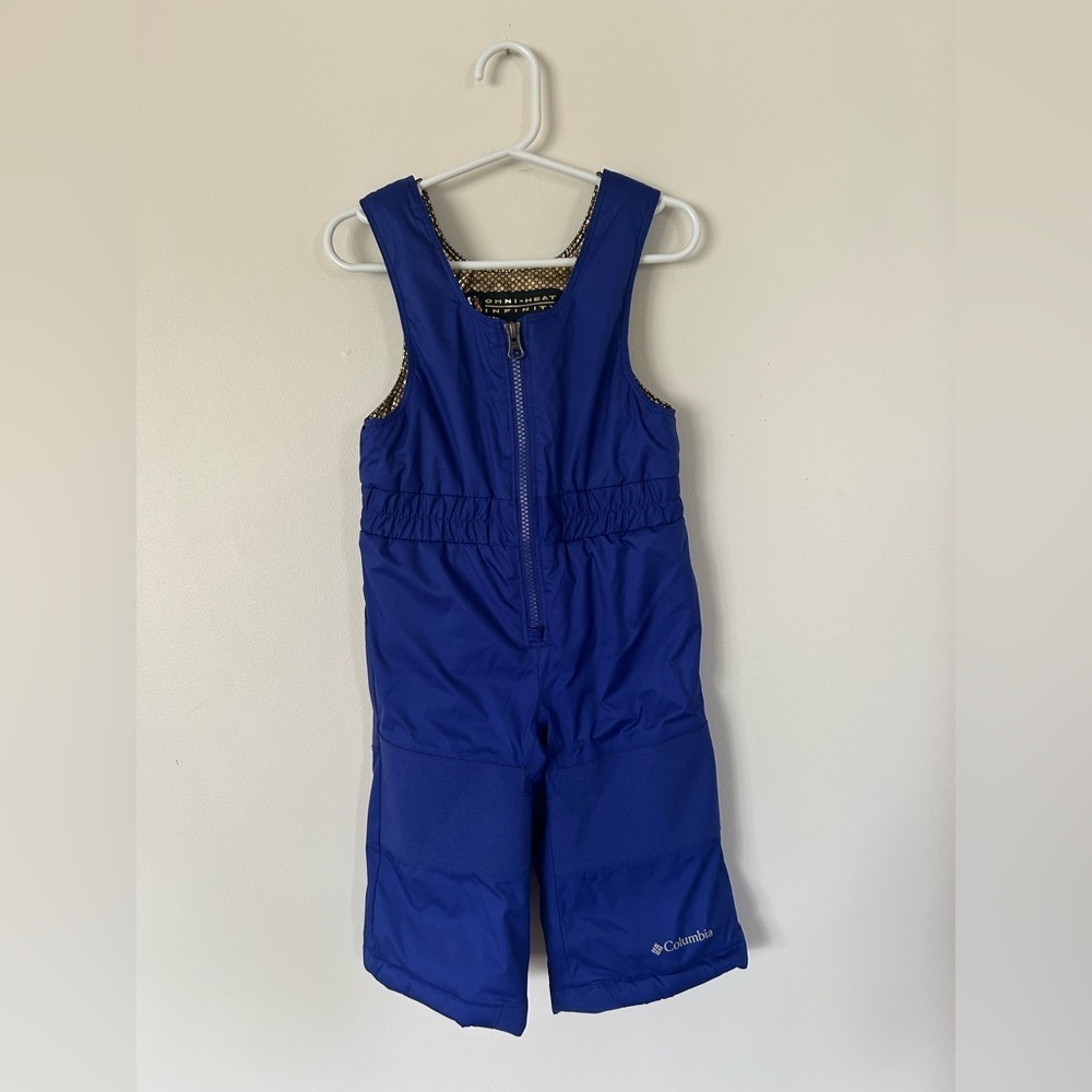 NWOT COLUMBIA Mighty Mogul II Blue Bibs Size 12-18 Months